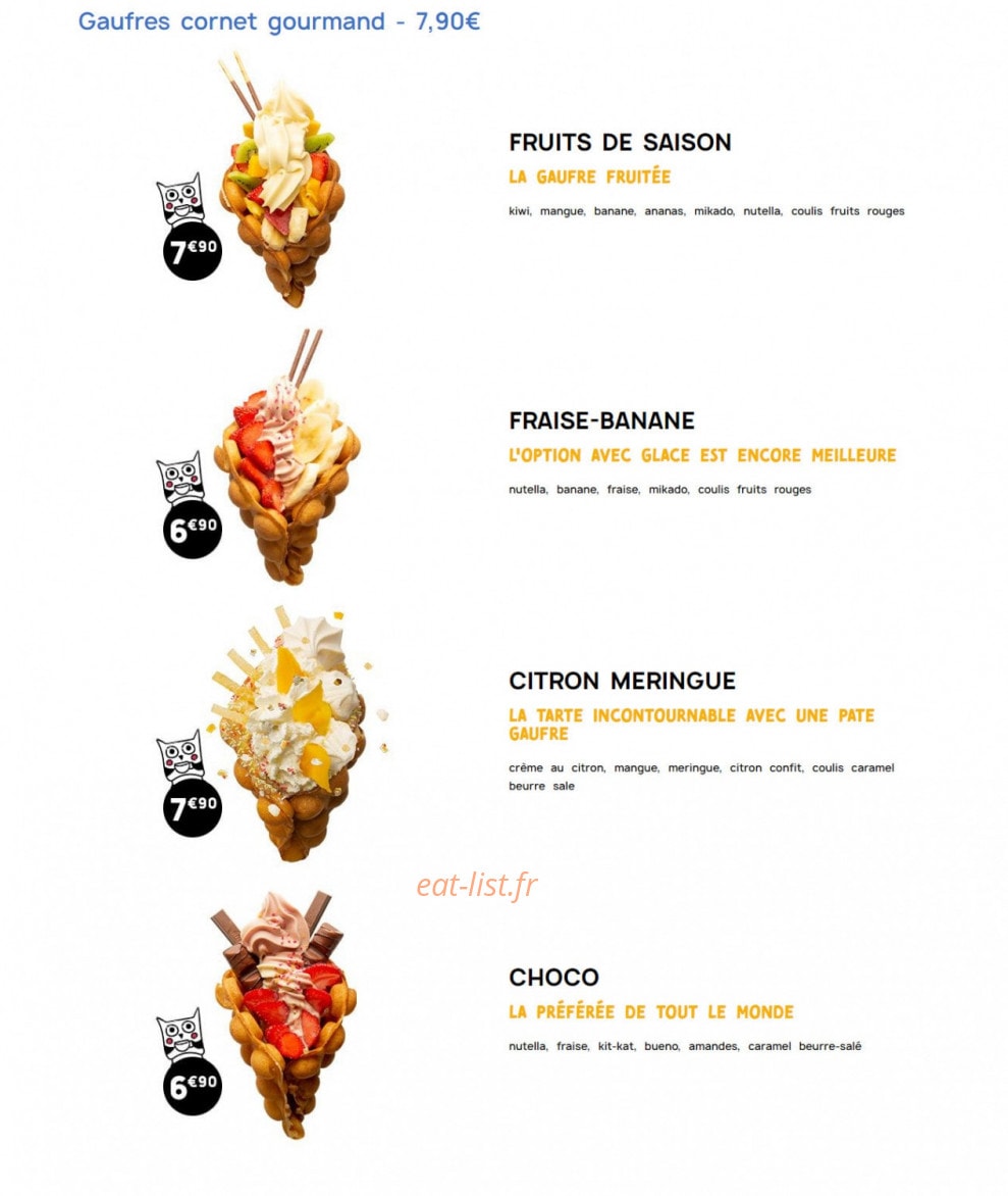 Bubble Boom Café — carte page 10