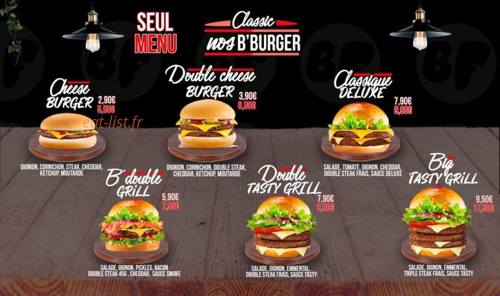 Burger Family — carte page 3