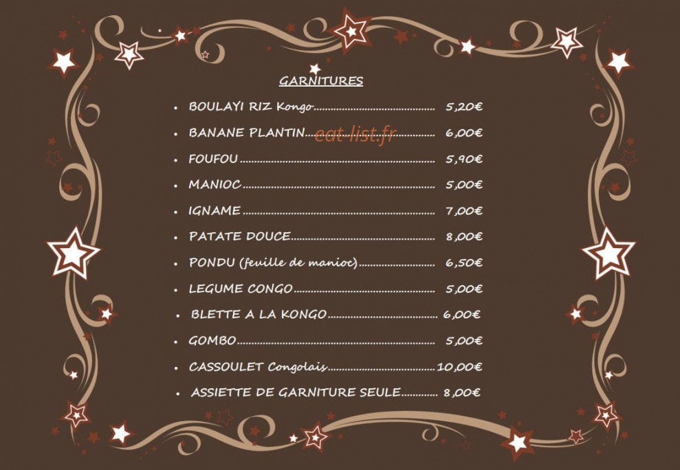 Casa Restaurants Afro-kongo — carte page 5