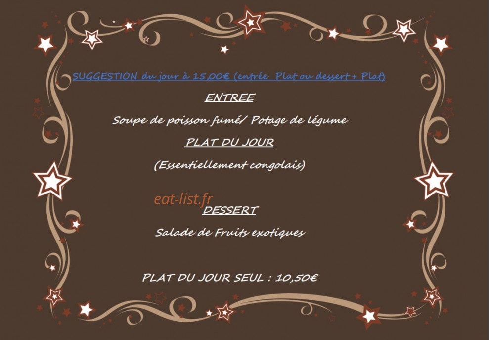 Casa Restaurants Afro-kongo — carte page 7