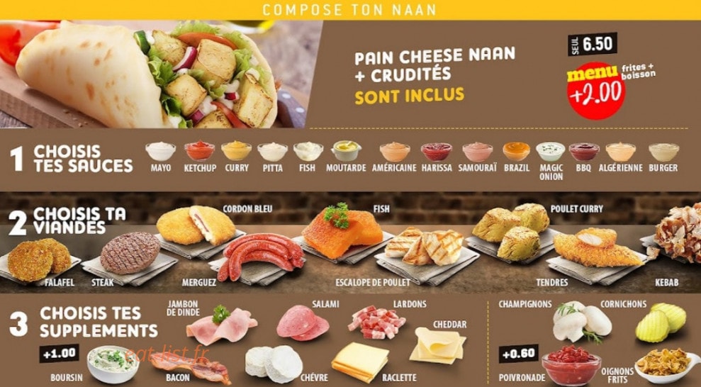 Cheese Nan — carte page 1
