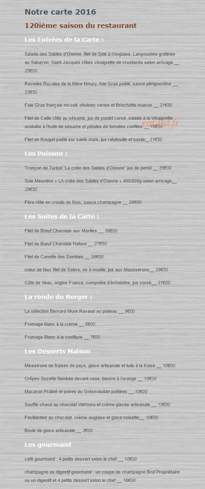Chez le Pèr'Gras — carte page 2