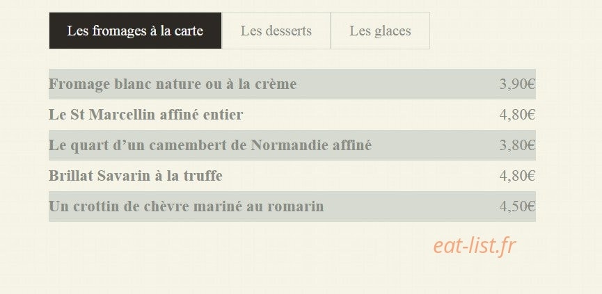 Chez Marius — carte page 5