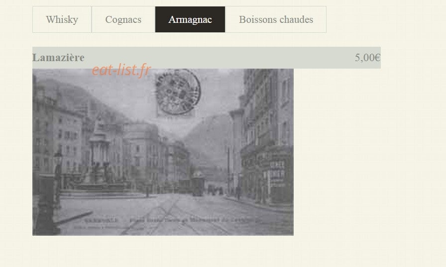 Chez Marius — carte page 20