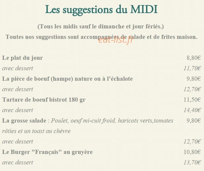 Chez Marius — carte page 2
