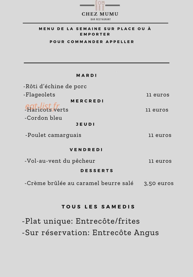 Chez Mumu — carte page 1