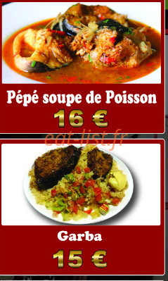Chez Pascal — carte page 1