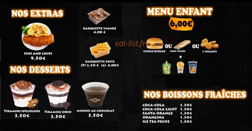Chez Thusi — carte page 3