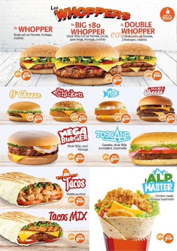 Chicken Alpes — carte page 1