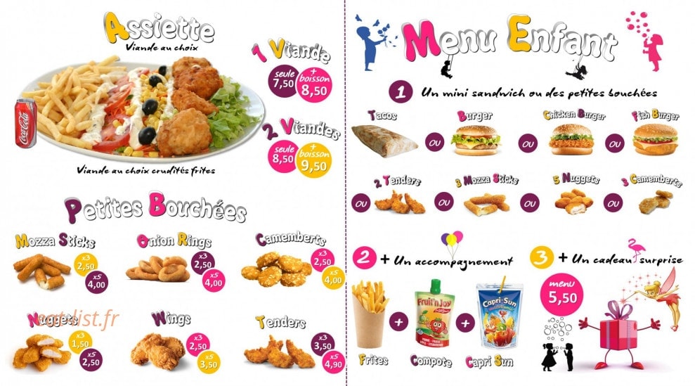 Chicken Way — carte page 3