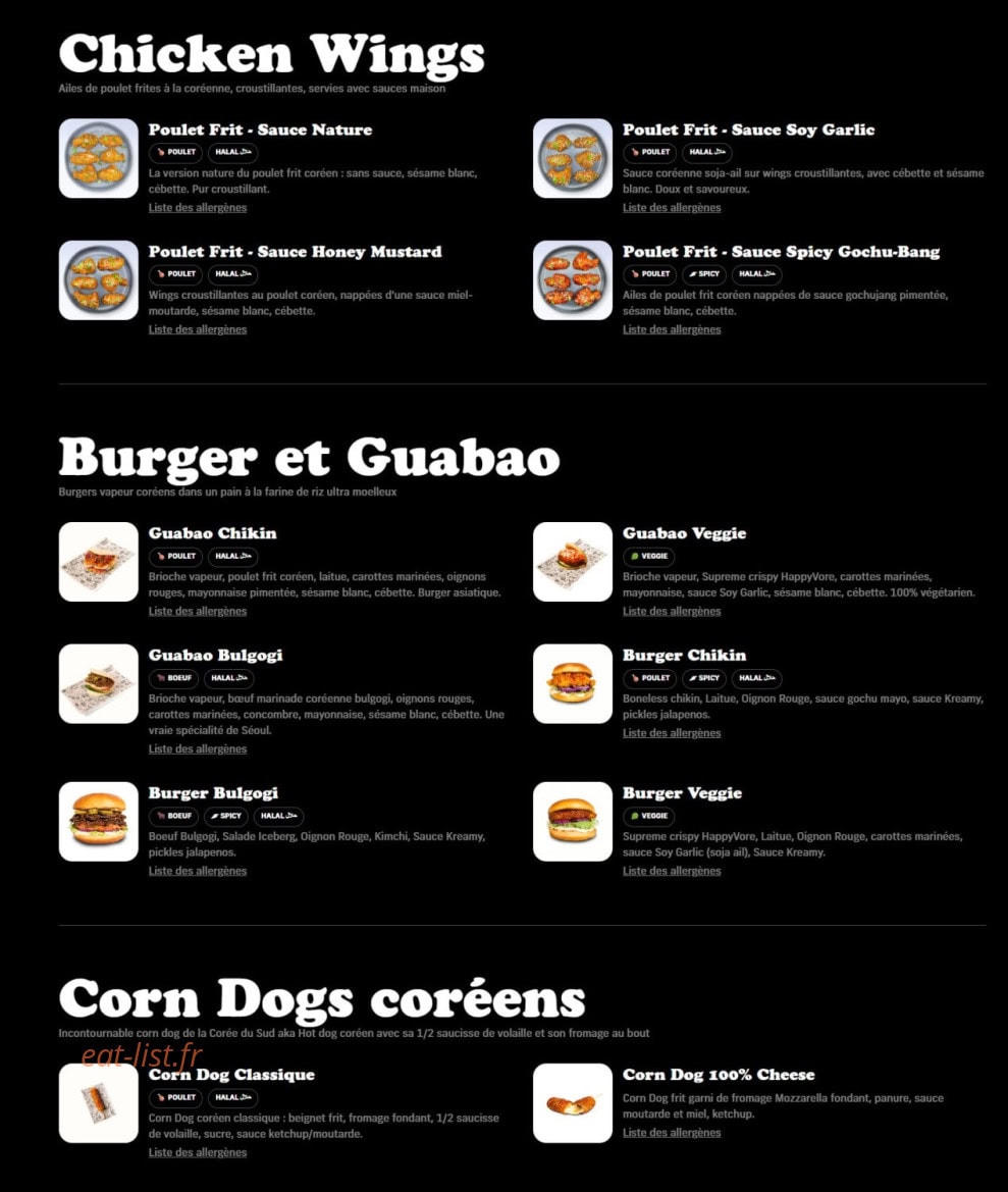 Chikin Bang — carte page 2