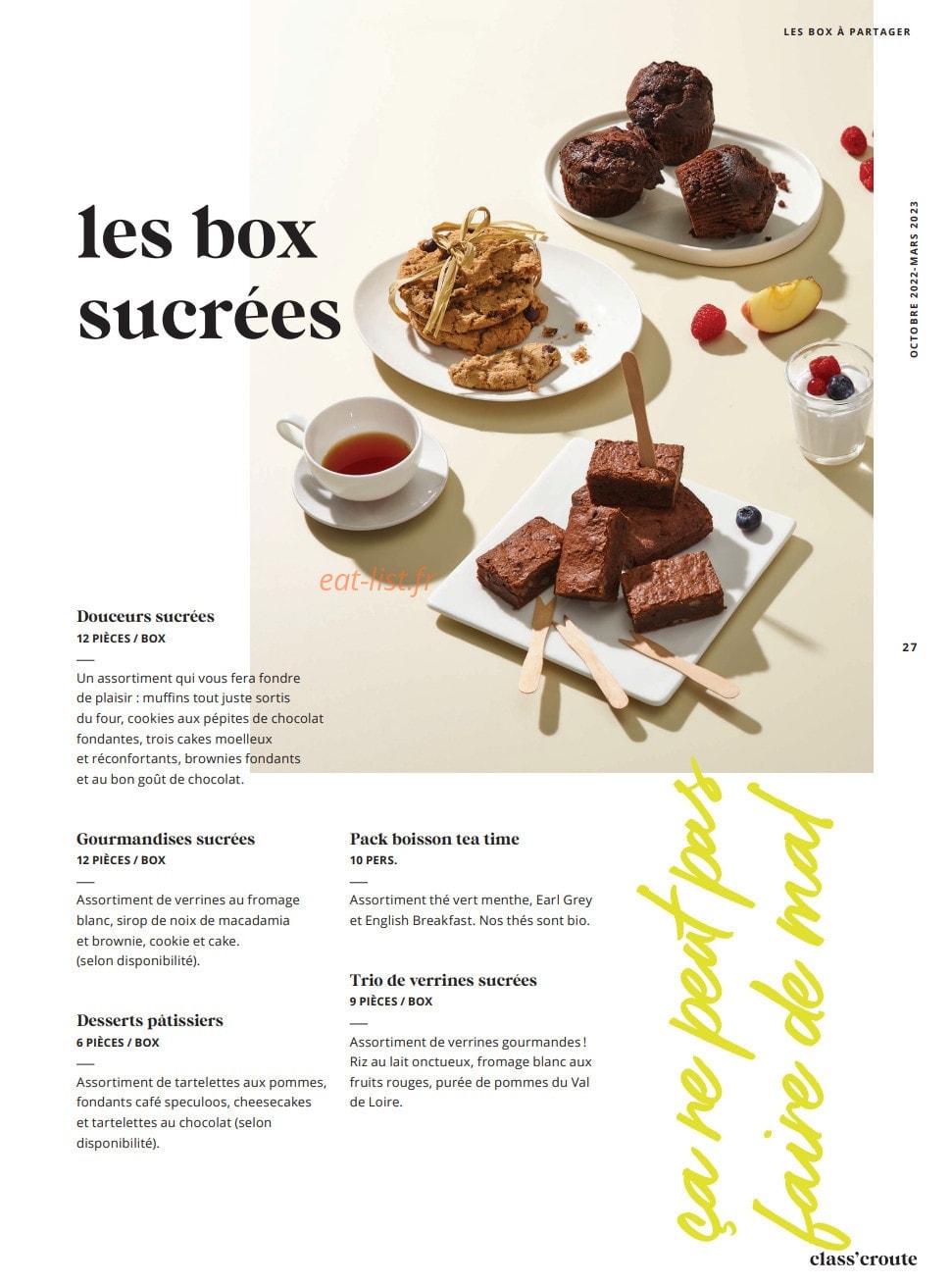 Class'croute — carte page 25