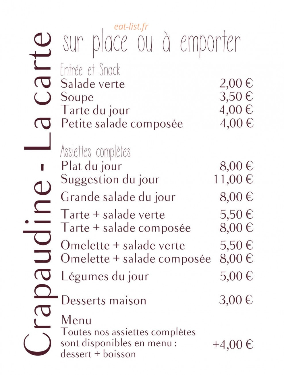 Crapaudine — carte page 1