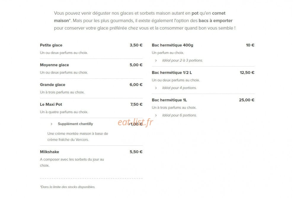 Crème croquante — carte page 4