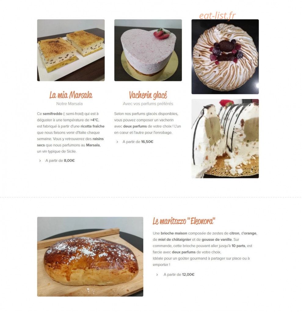 Crème croquante — carte page 6