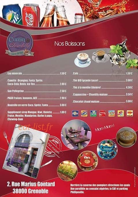 Cumin & Chantilly — carte page 4