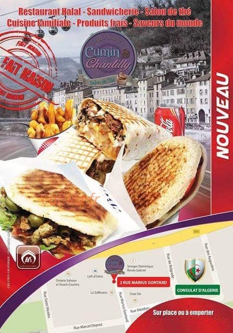 Cumin & Chantilly — carte page 1