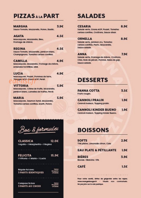 Dalla Nonna — carte page 1