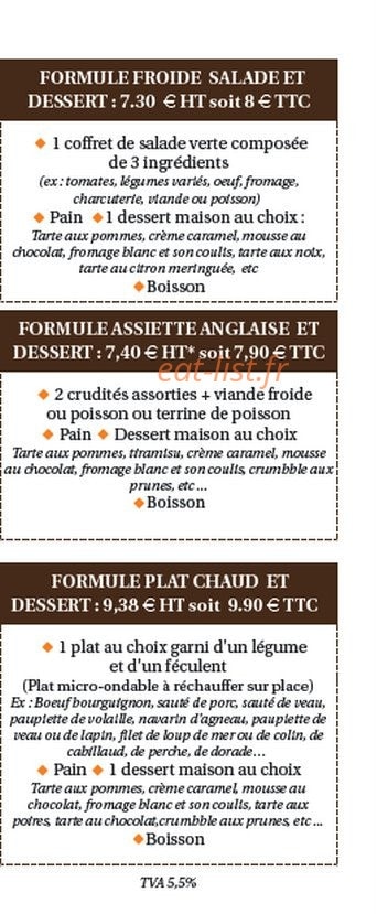 Delas Traiteur — carte page 2