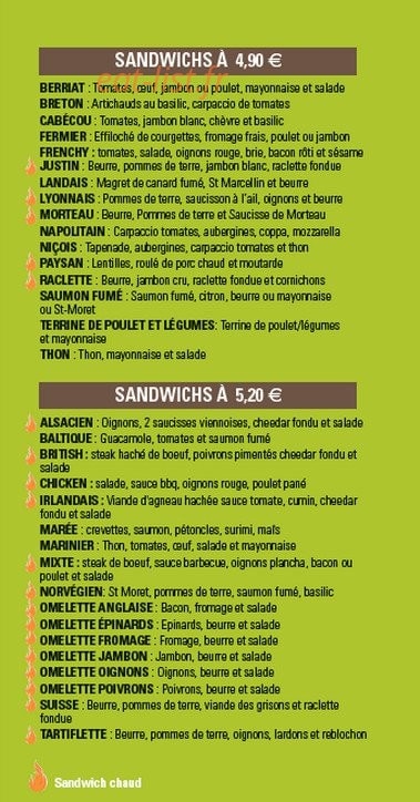 Delas Traiteur — carte page 9