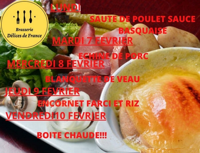 Délices de France — carte page 1