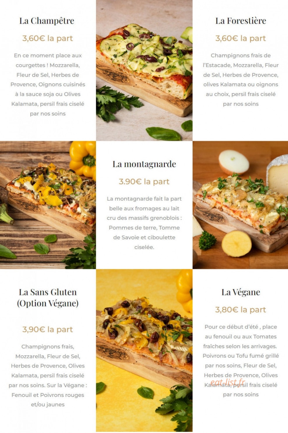 Dragonne Pizza — carte page 2