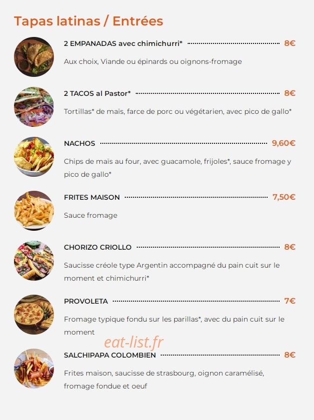 El Chivito — carte page 1