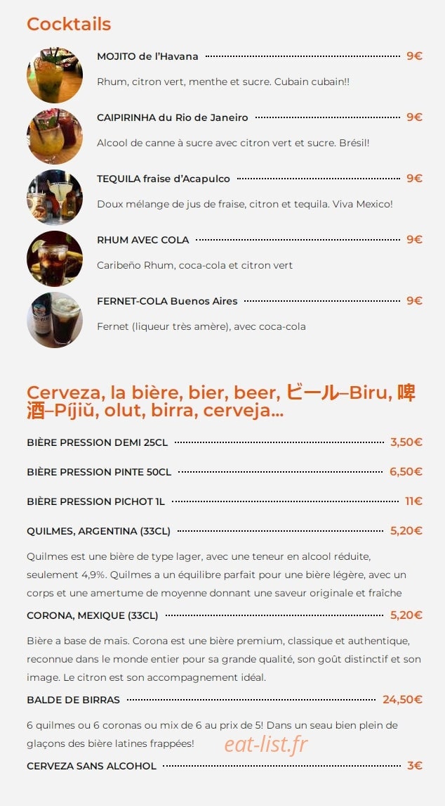 El Chivito — carte page 7