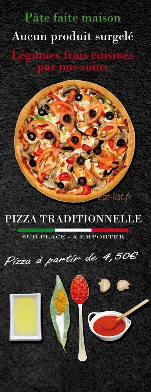 Fast pizza — carte page 1