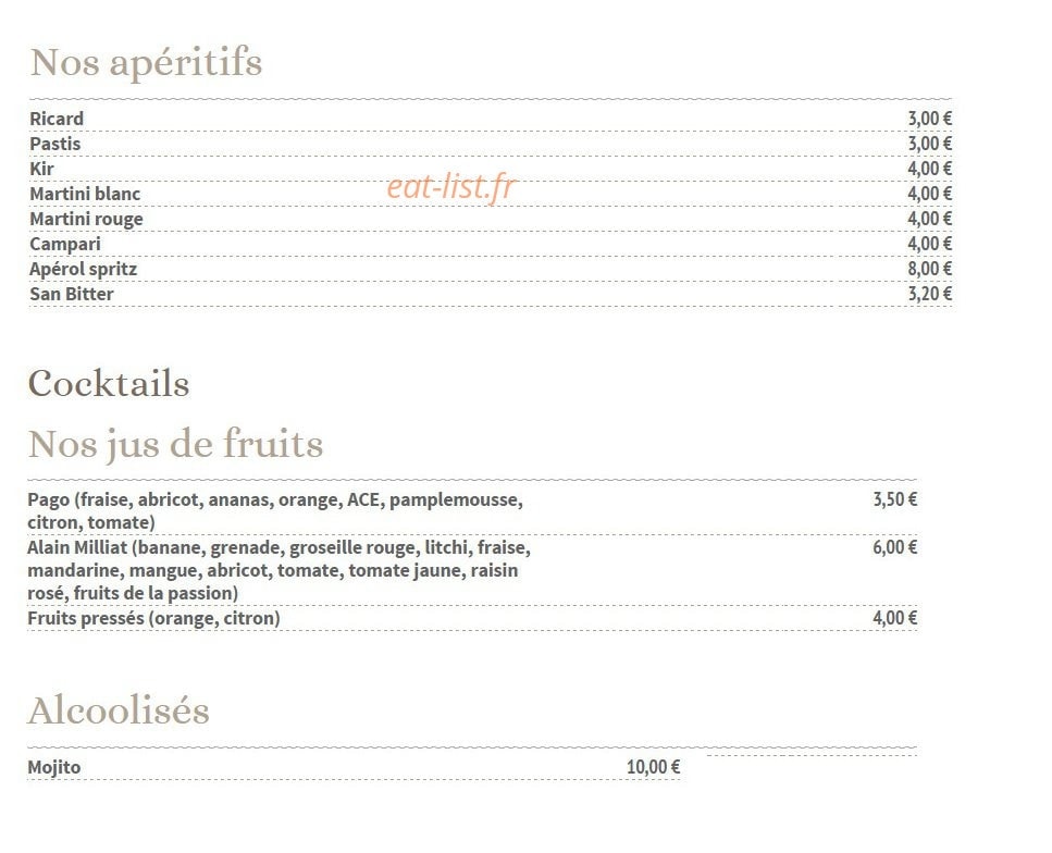 Gaudi Café — carte page 6