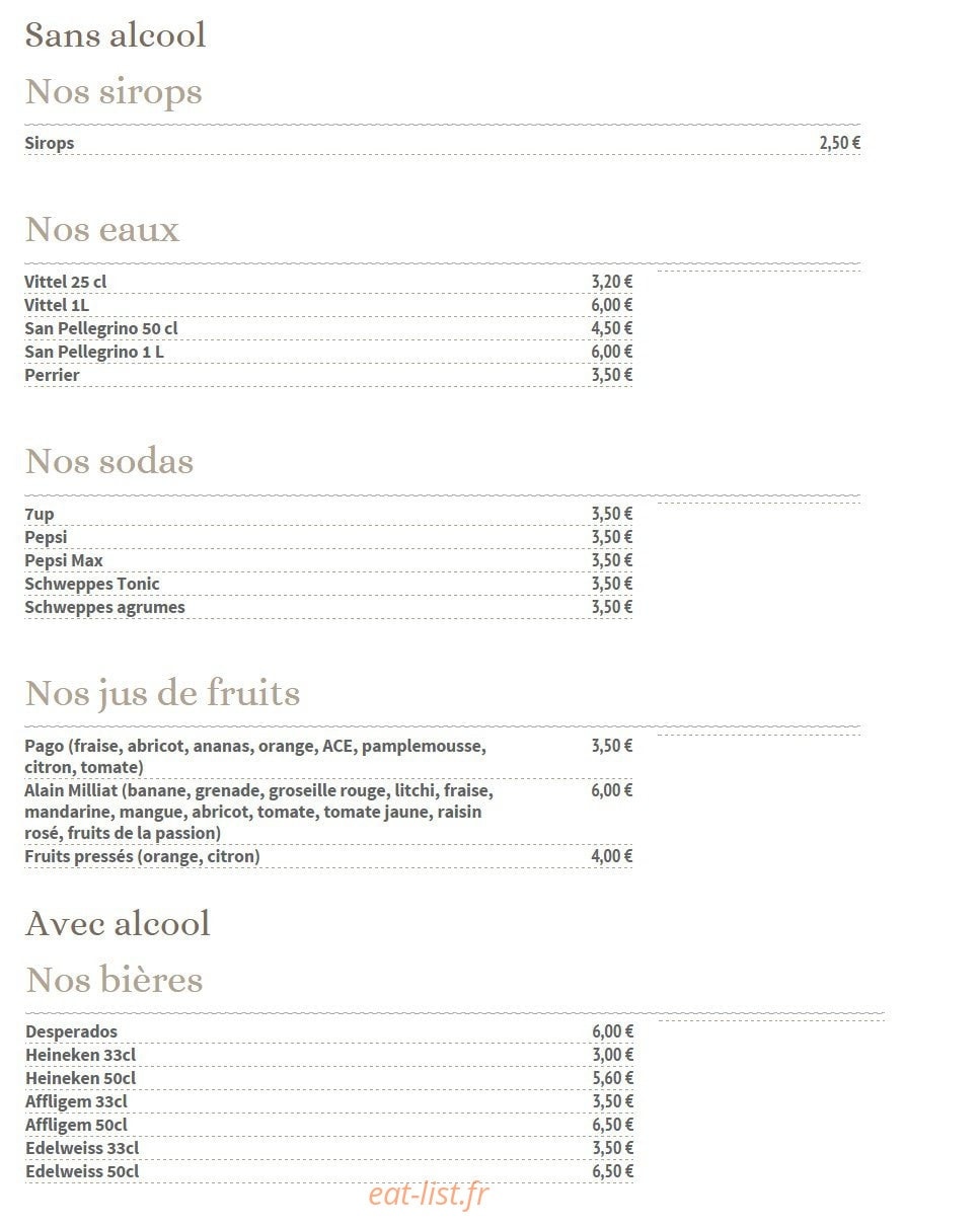 Gaudi Café — carte page 5