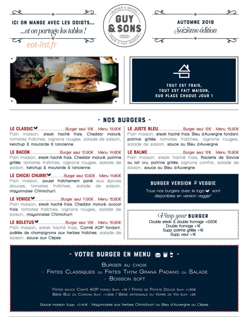 Guy & Sons — carte page 1