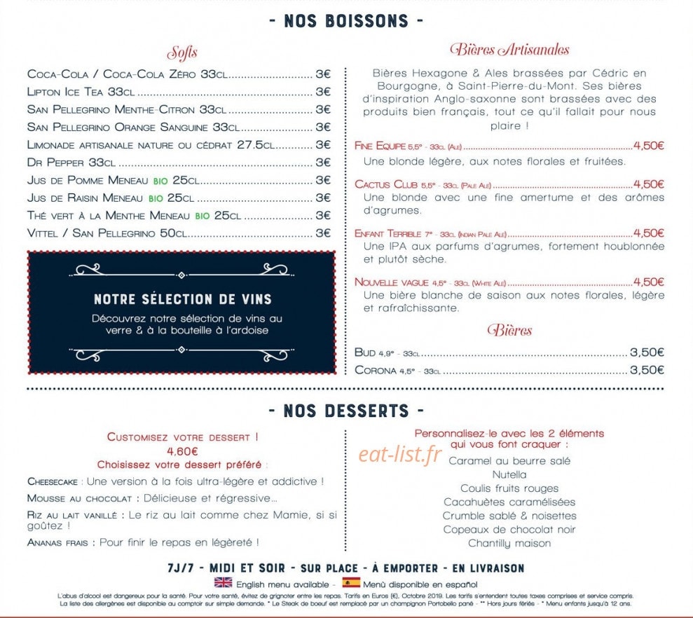 Guy & Sons — carte page 3