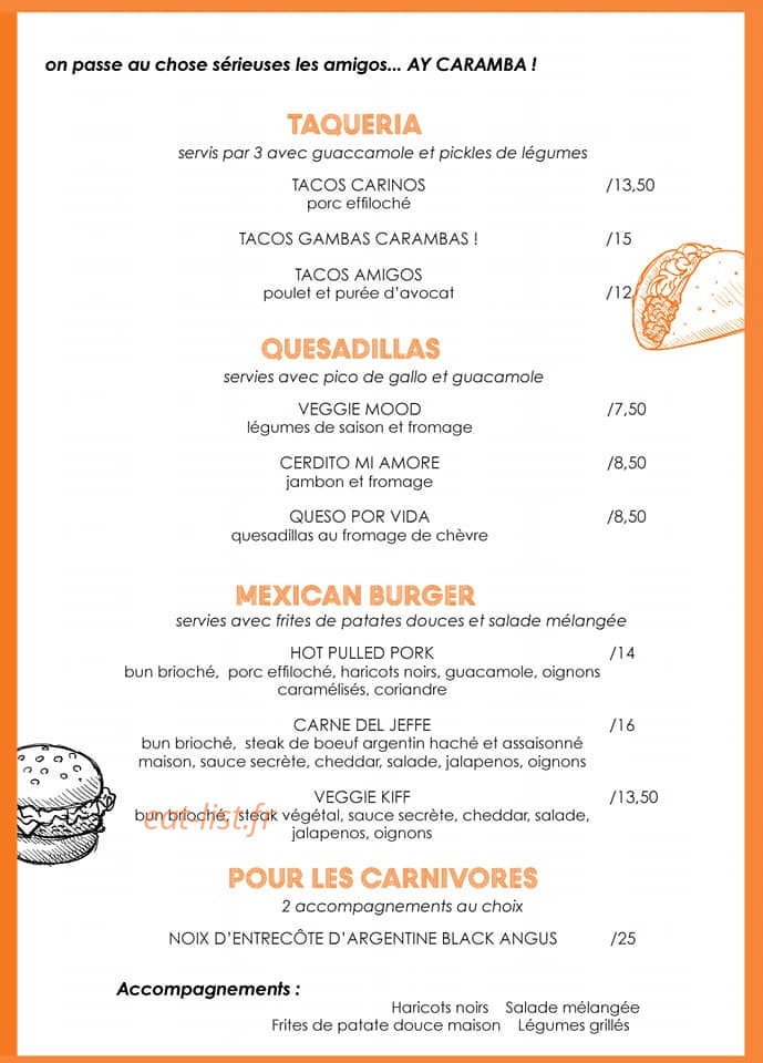 Harper's la Cantina — carte page 3