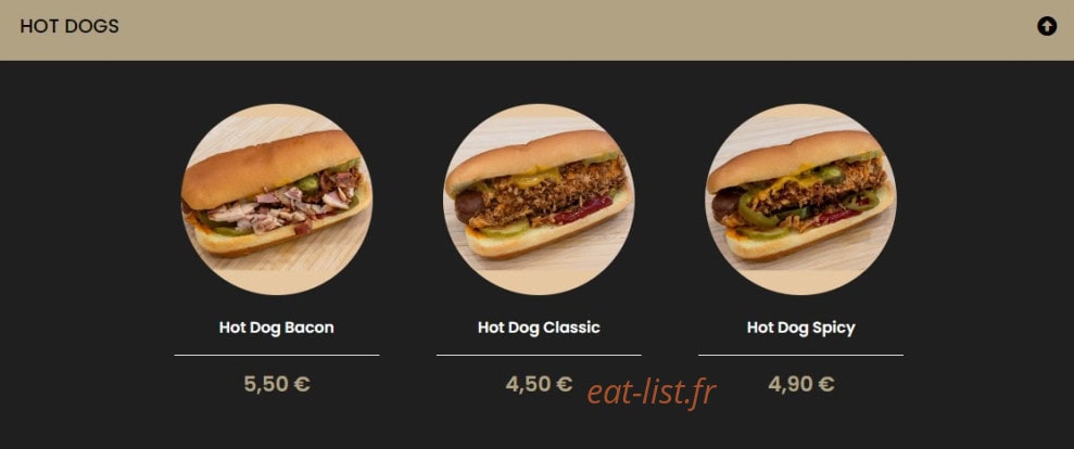 Home Burger — carte page 2
