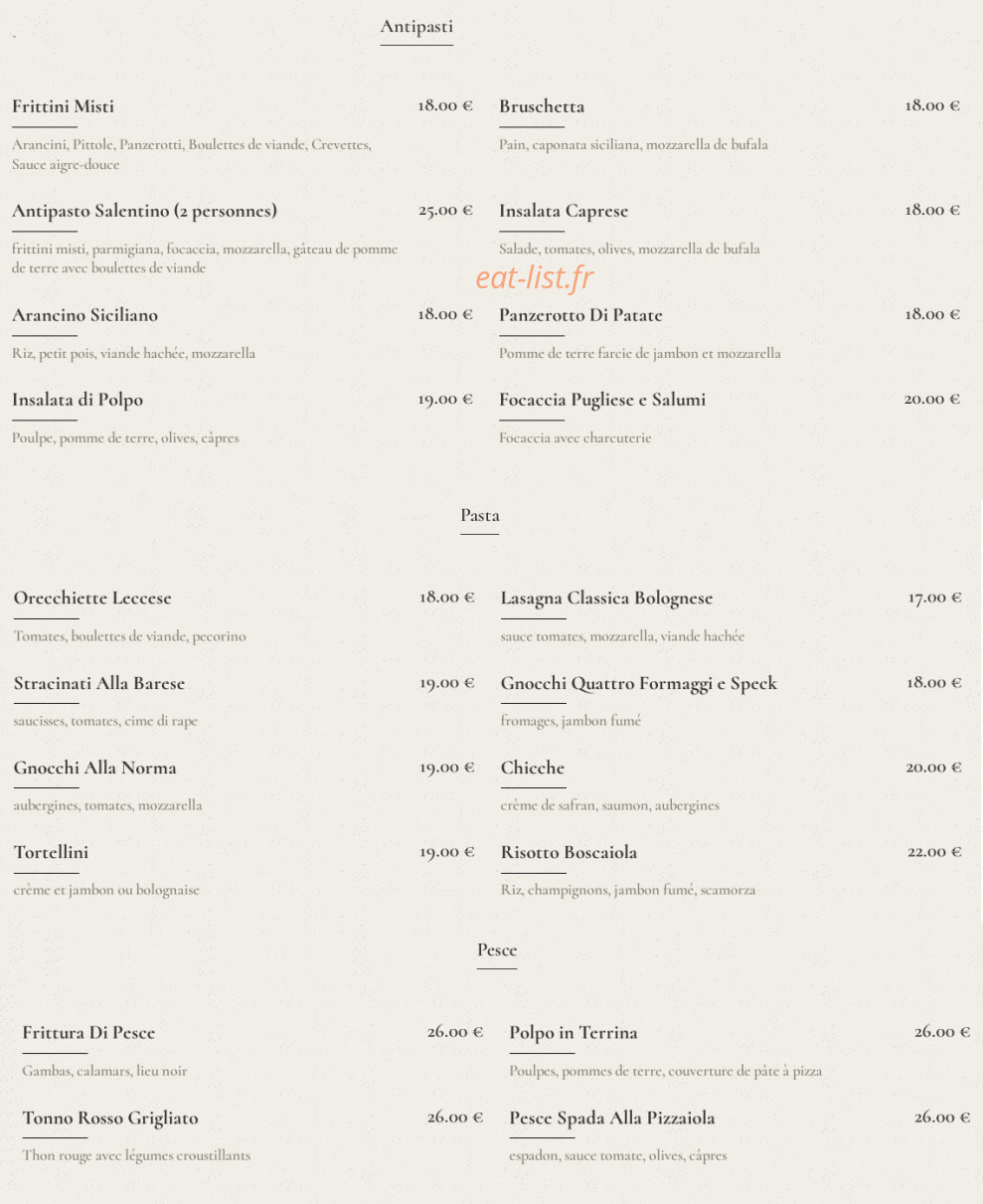 Il Salentino — carte page 1