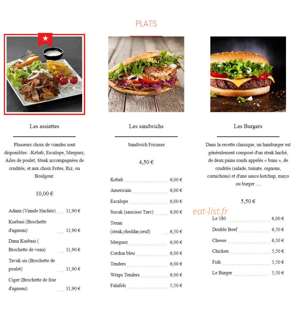 Istanbul Kebab Grill — carte page 2