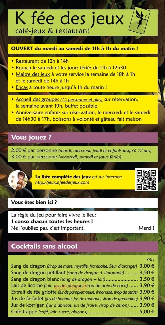 K fée des jeux — carte page 3