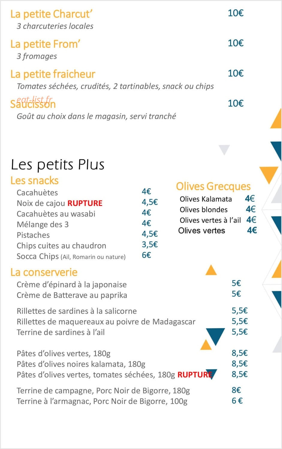 L'Apéricerie — carte page 4