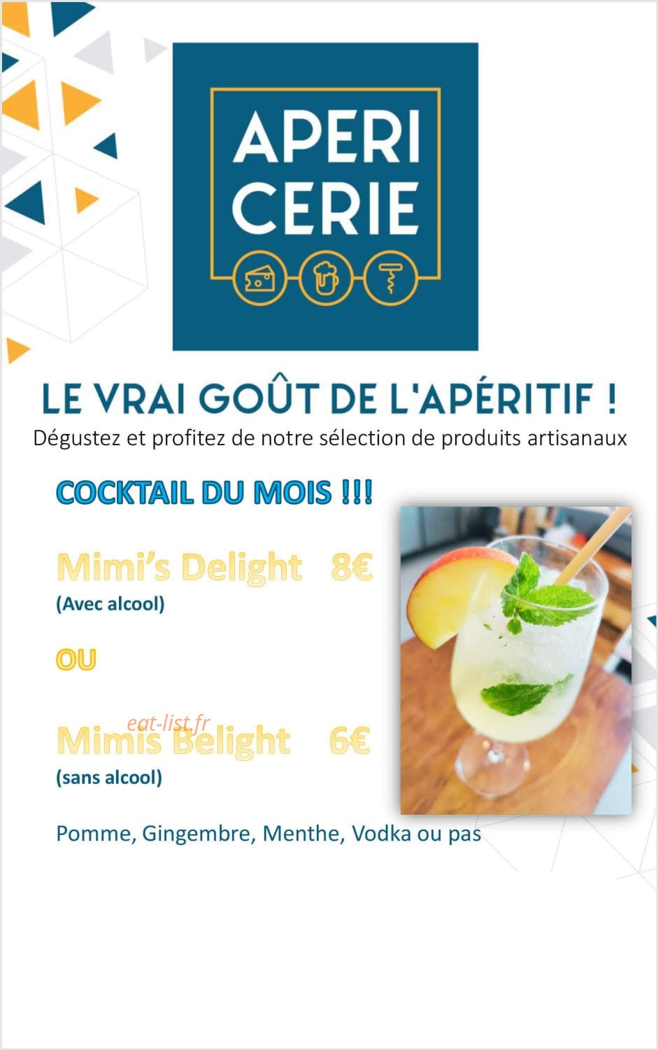 L'Apéricerie — carte page 1