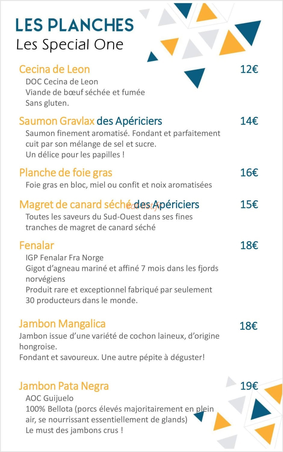 L'Apéricerie — carte page 2