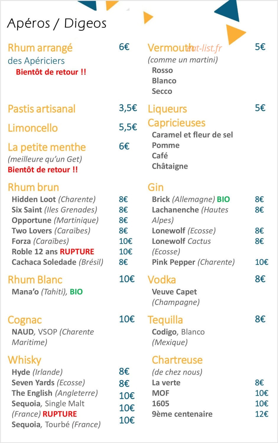 L'Apéricerie — carte page 8