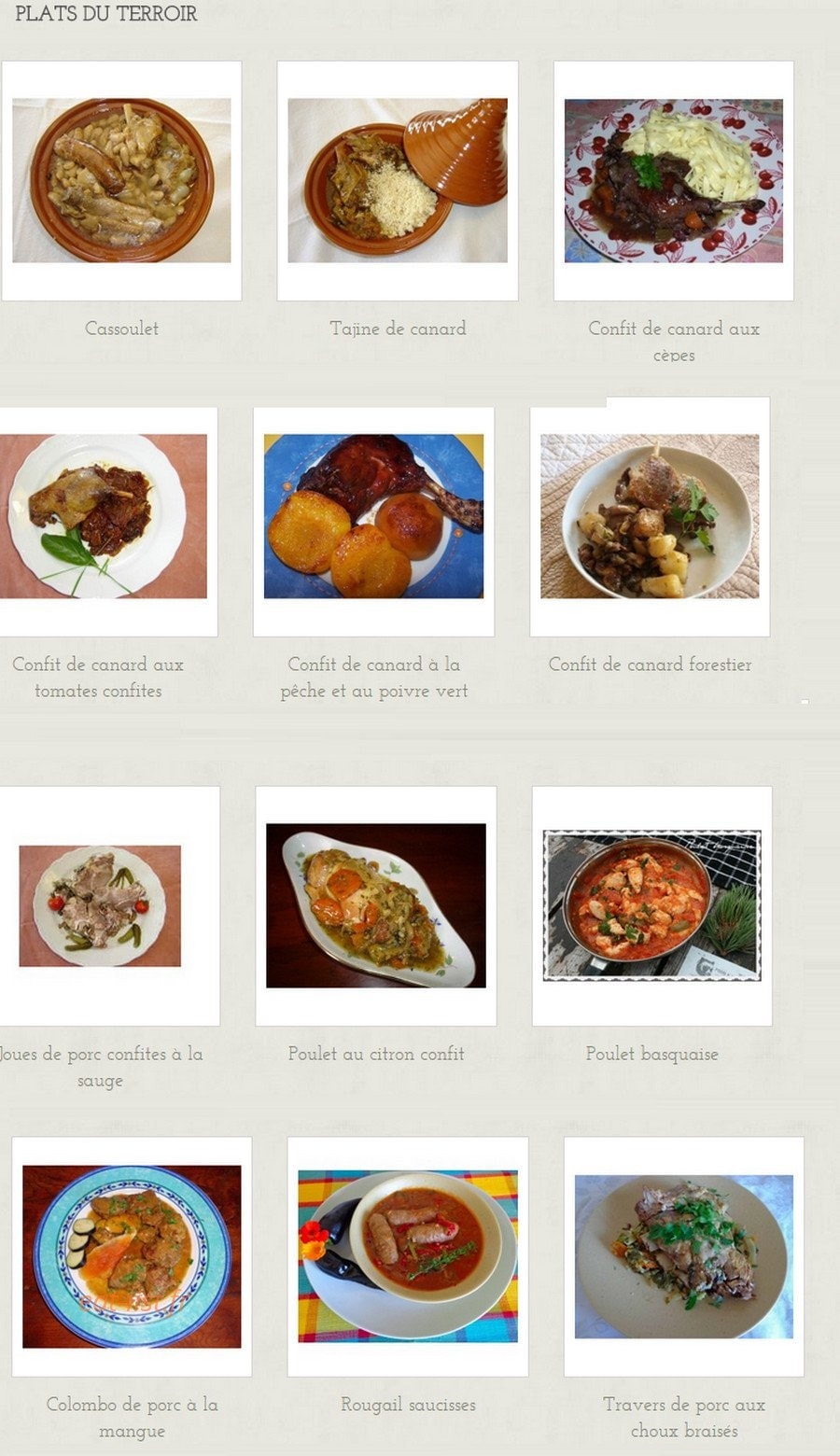 L'Epicerie Comptoir — carte page 5
