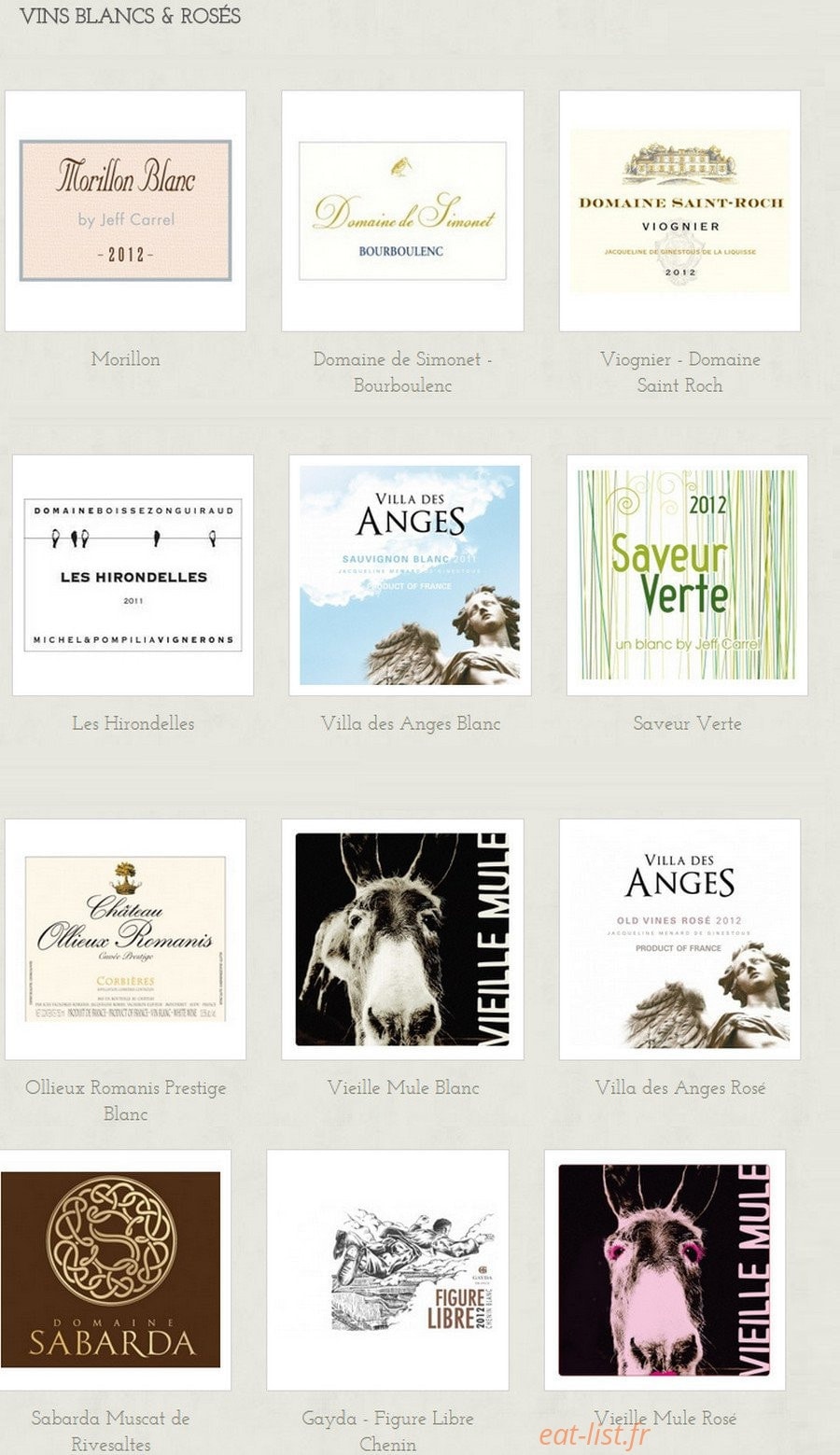 L'Epicerie Comptoir — carte page 1
