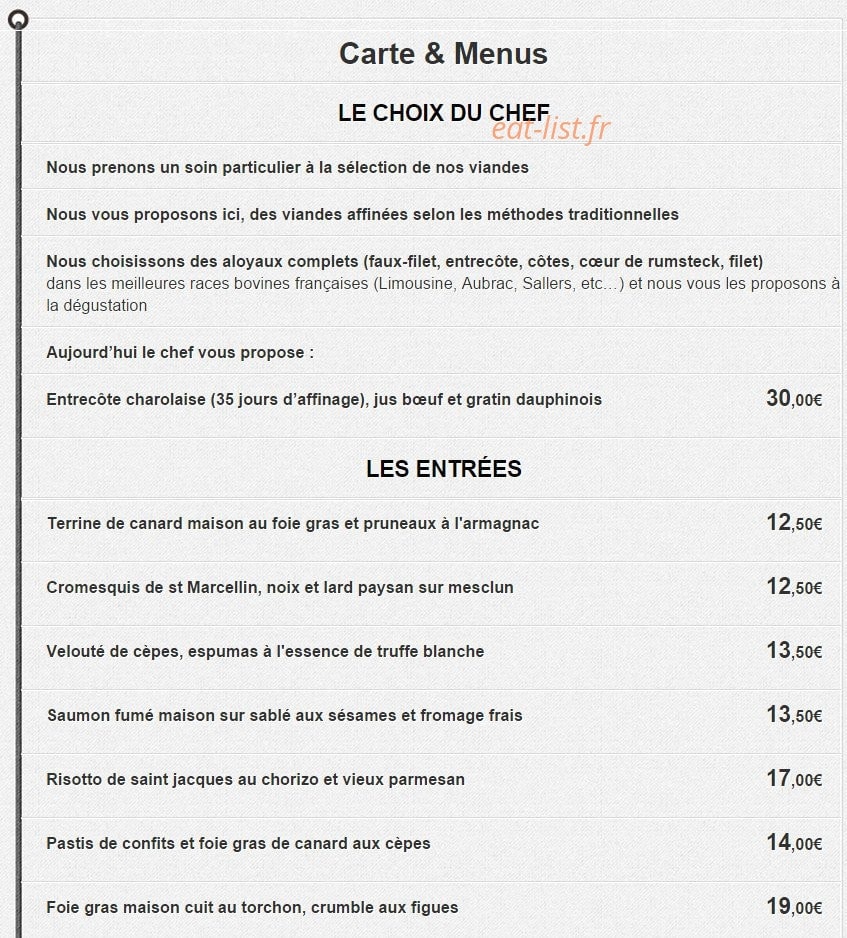 L'épicurien — carte page 1