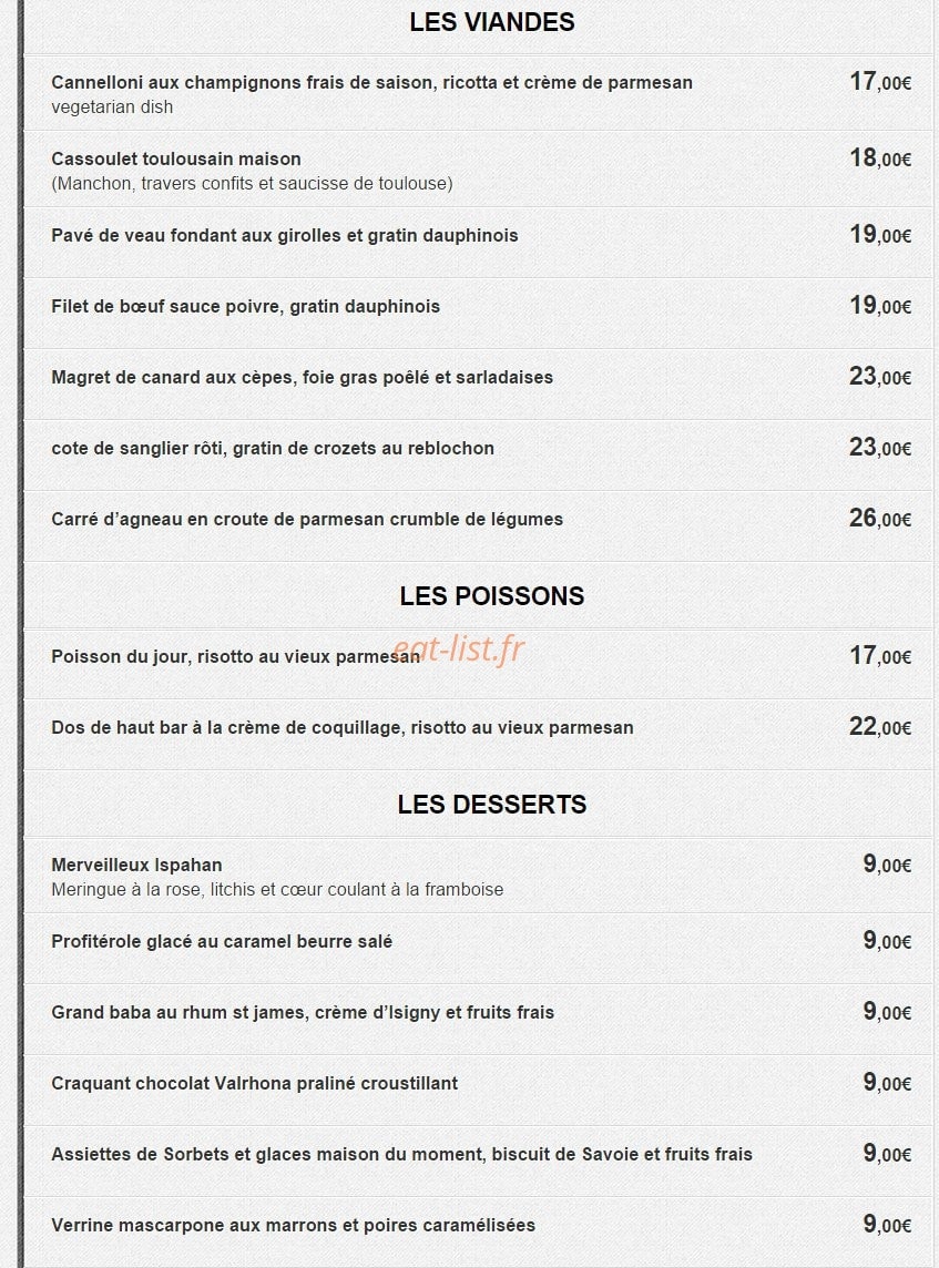 L'épicurien — carte page 2
