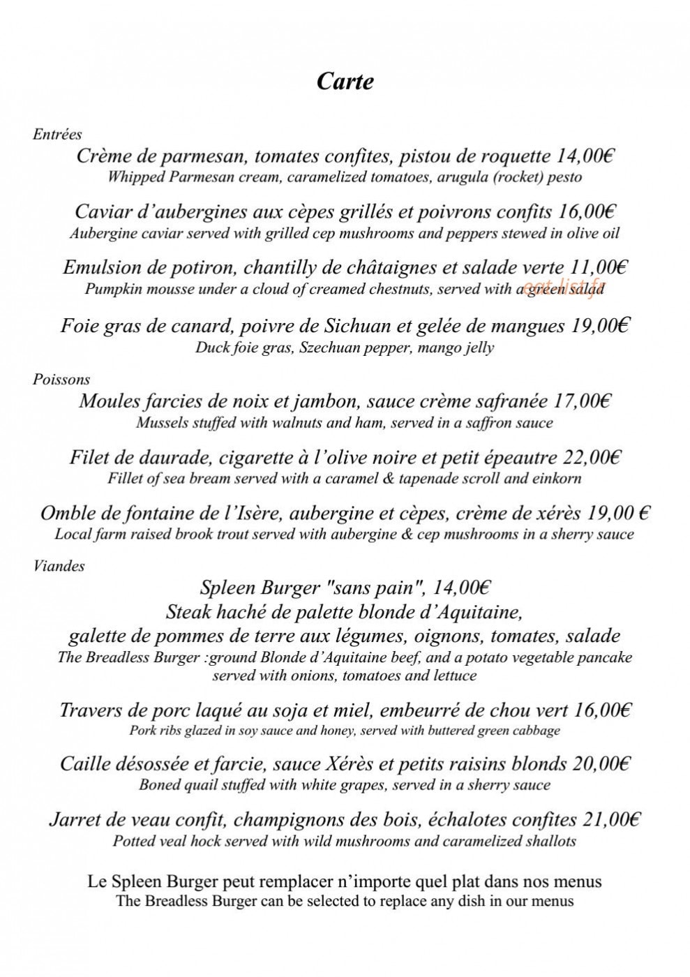 L'Escalier — carte page 2