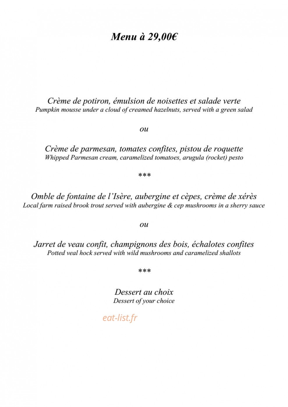 L'Escalier — carte page 5