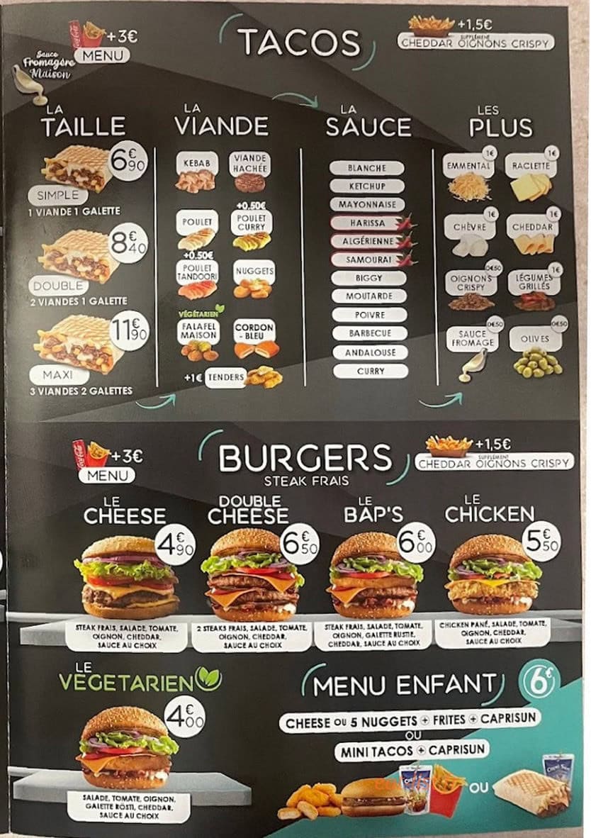L'oasis kebab — carte page 2