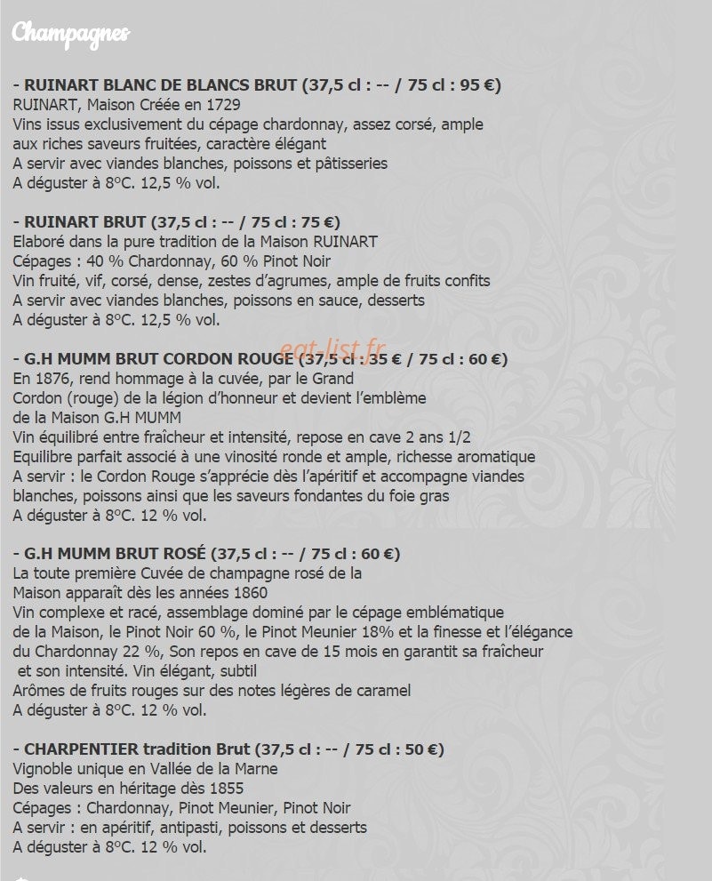 L'Osteria — carte page 11